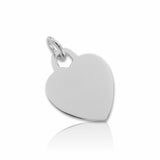 Sleutelhanger Hart 25 x 25 mm - 925/1000 Zilver - Familiewapen gravure