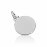 Sleutelhanger Rond 25 mm - 925/1000 Zilver  - Afbeelding of Logo gravure