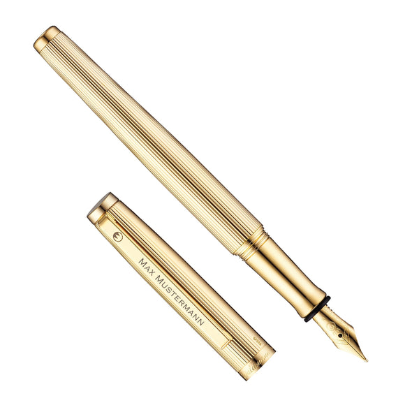 Waldmann Tuscany Vulpen met 14K Gouden punt- 925/1000 Zilver - 24K Verguld